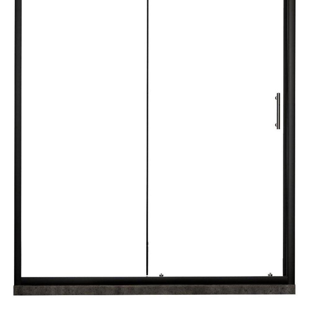 72" X 60" Aluminum And Tempered Glass Shower Door