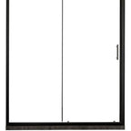 72" X 60" Aluminum And Tempered Glass Shower Door