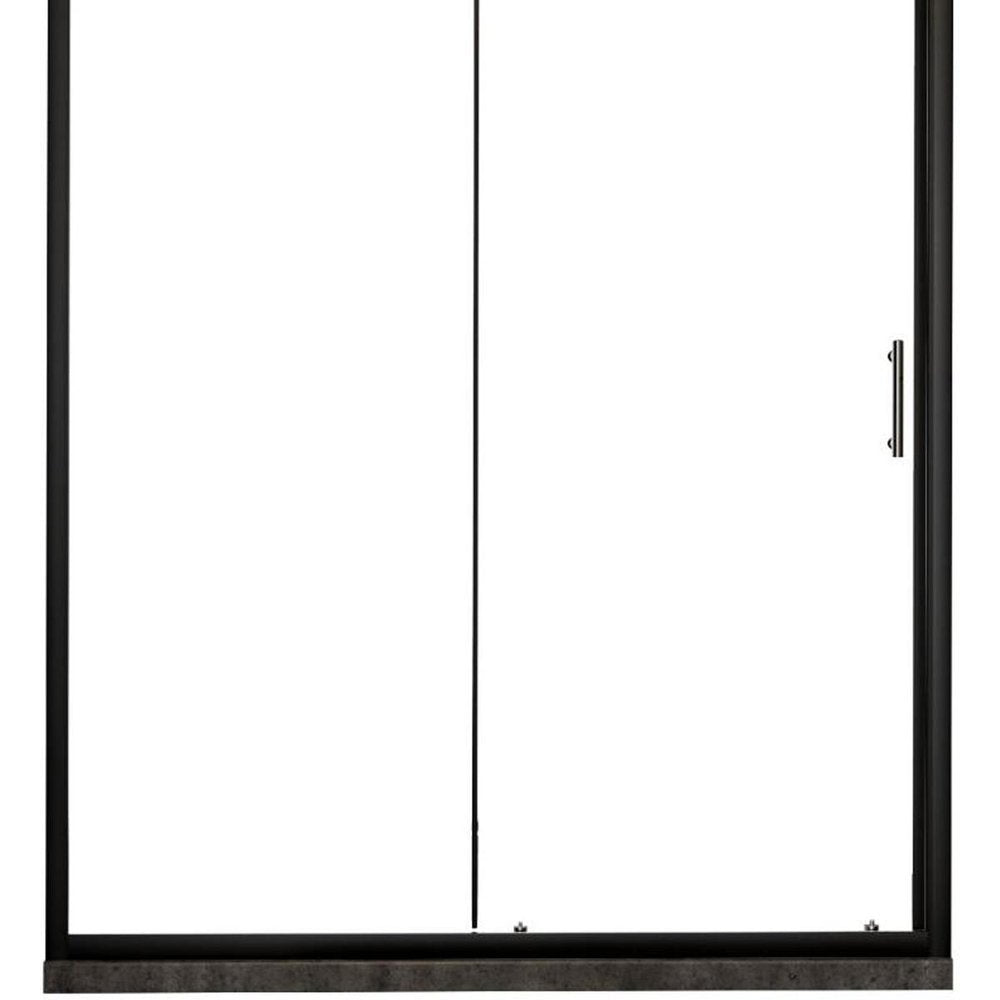 72" X 60" Aluminum And Tempered Glass Shower Door