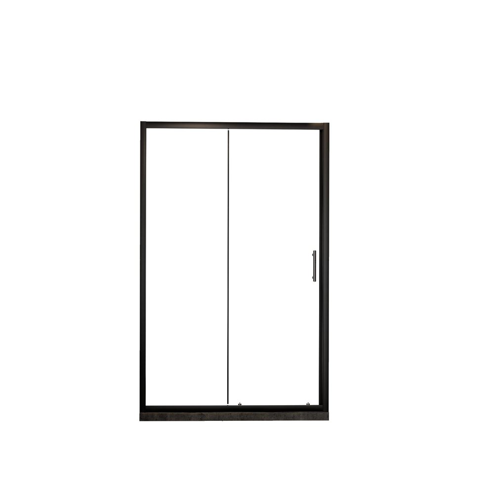72" X 48" Aluminum And Tempered Glass Shower Door