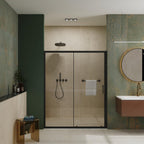 72" X 48" Aluminum And Tempered Glass Shower Door