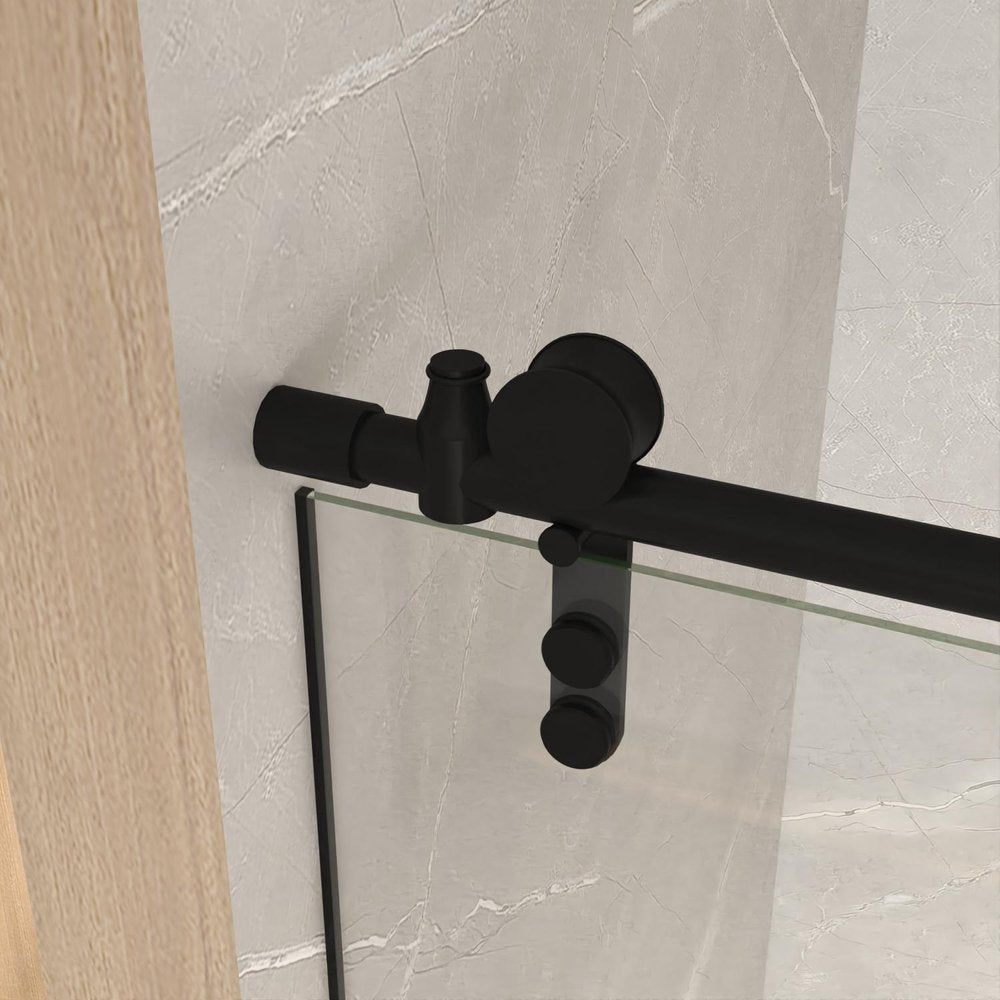 66" X 60" Tempered Glass Tub Door