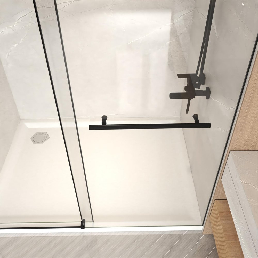 66" X 60" Tempered Glass Tub Door