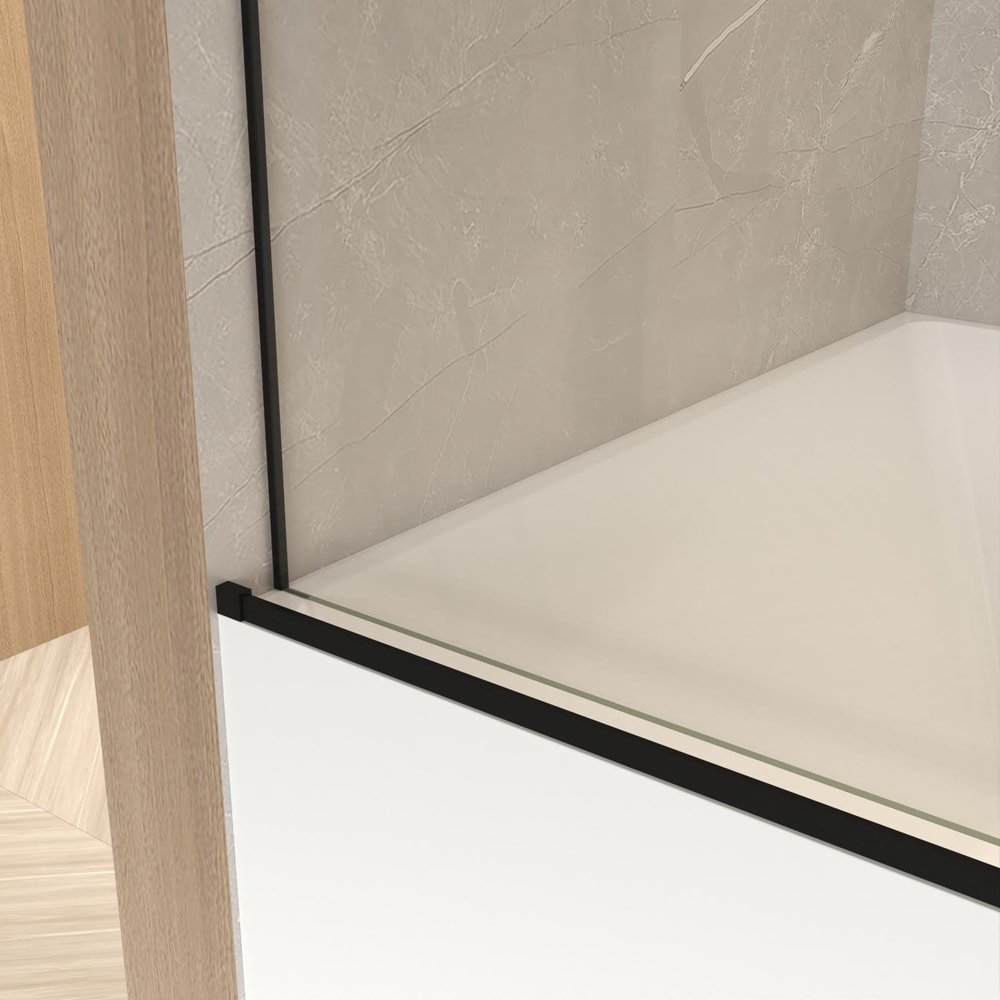66" X 60" Tempered Glass Tub Door
