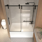 66" X 60" Tempered Glass Tub Door