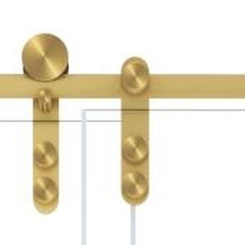 76" X 50" Tempered Glass Shower Door