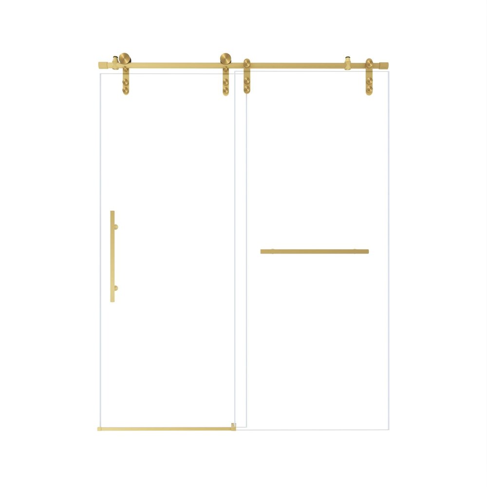 76" X 50" Tempered Glass Shower Door