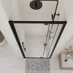 72" X 44" Aluminum and Tempered Glass Shower Door