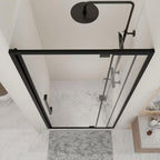 72" X 60" Aluminum and Tempered Glass Shower Door