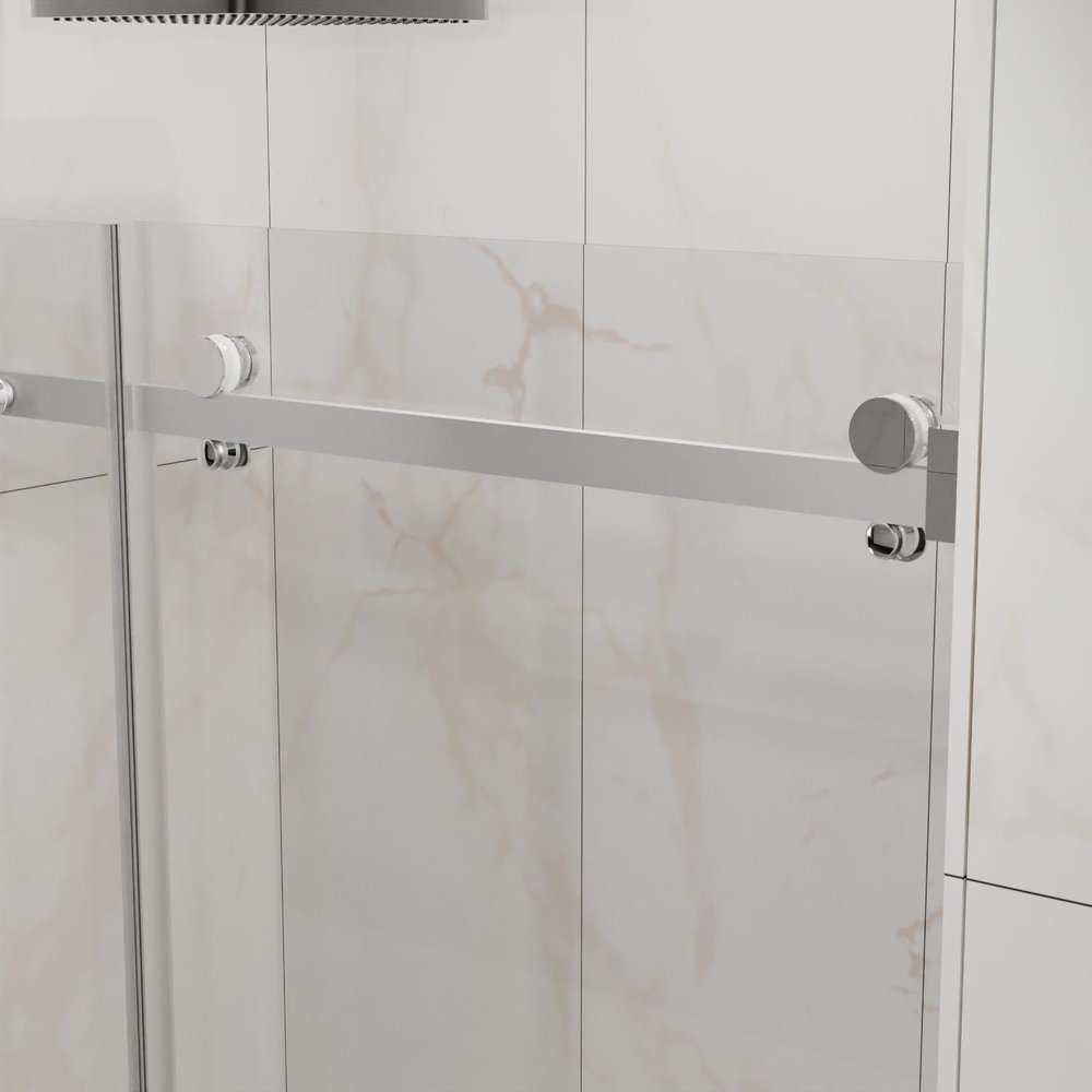 72" X 48" Tempered Glass Shower Door