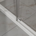 72" X 48" Tempered Glass Shower Door