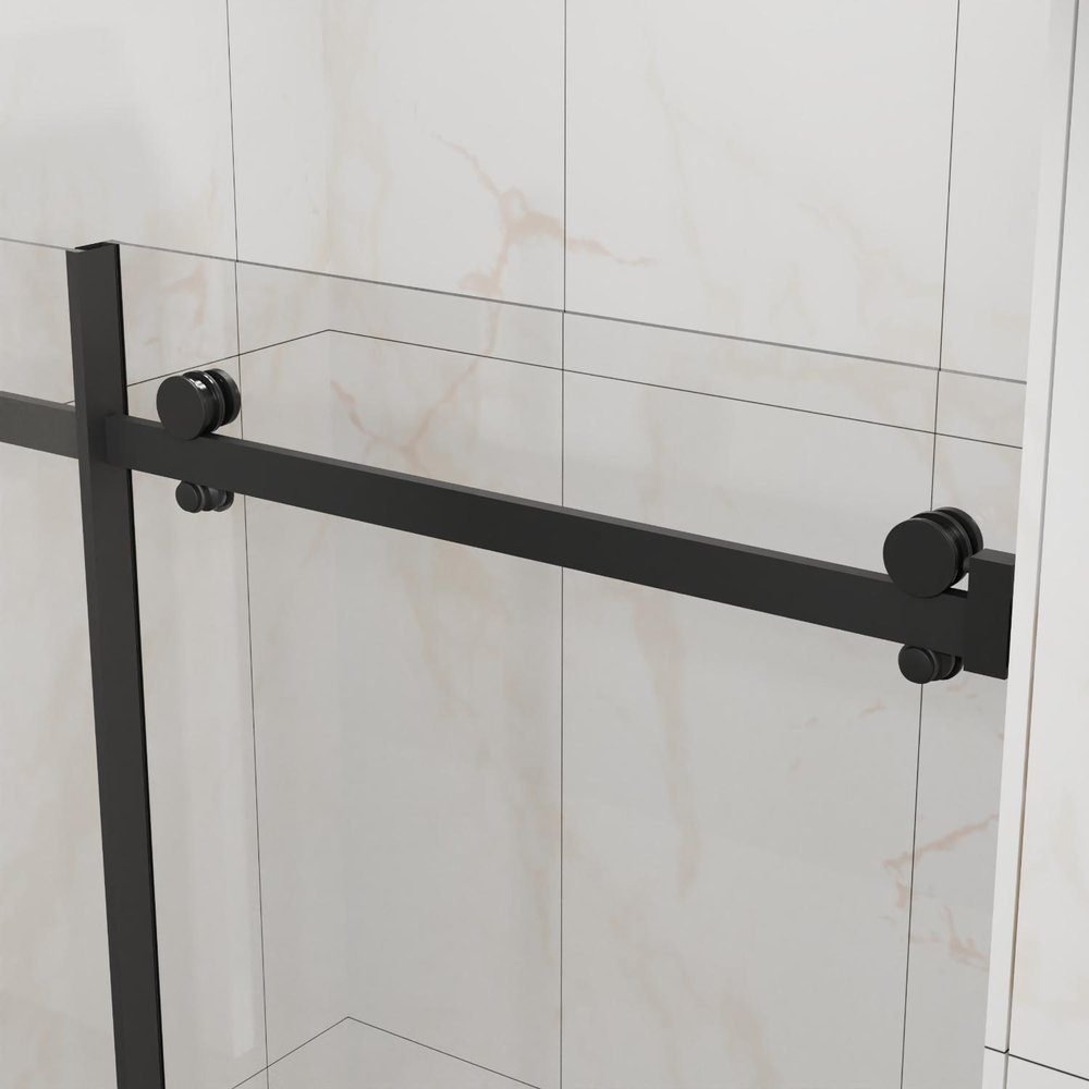 58" X 60" Tempered Glass Tub Door