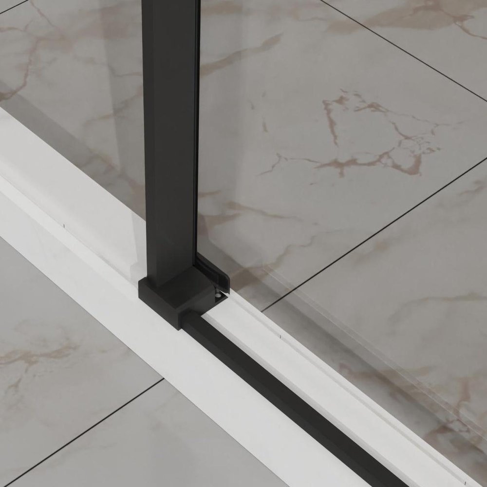 58" X 60" Tempered Glass Tub Door