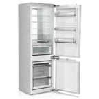 70" X 22" Silver and White Stainless Steel Dual Compartment Wine And Beverage Refrigerator