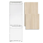 70" X 22" Silver and White Stainless Steel Dual Compartment Wine And Beverage Refrigerator