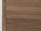 54" Blue And Brown Distressed Wood Sideboard With Two Glass Doors