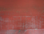 74" Red Distressed Wood Sideboard With Four Doors