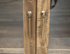 73" Brown Distressed Wood Sideboard With Six Glass Doors
