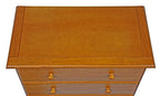 32" Golden Brown Solid Wood Five Drawer Dresser