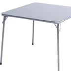 34" Black Wood and Iron Folding Square Card Table
