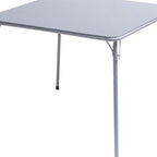 34" Black Wood and Iron Folding Square Card Table