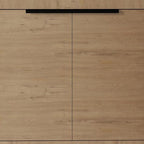 30" Brown Wood Freestanding Double Door Bathroom Vanity With White Sink