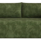 79" Green Corduroy Modular Sofa