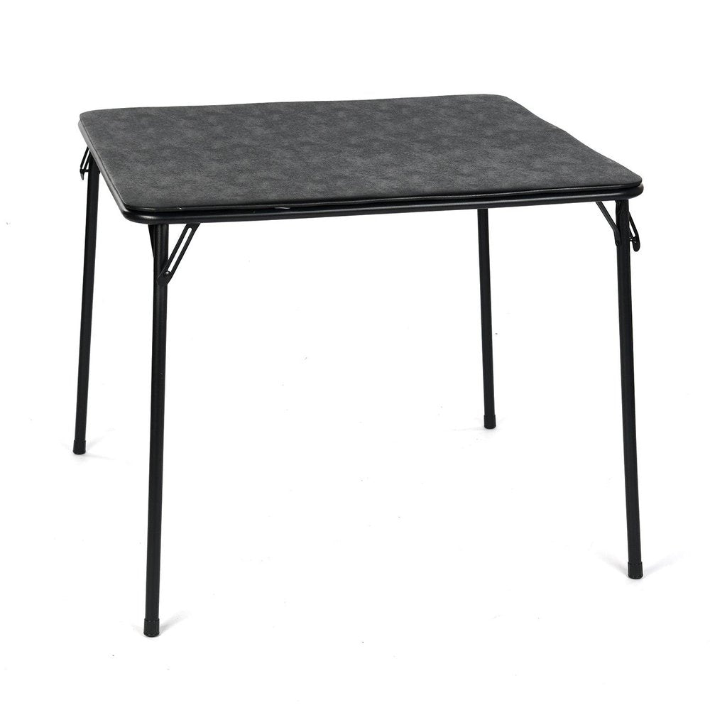 32" Black Wood Heavy Duty Plastic And Iron Square Dining Table