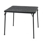 32" Black Wood Heavy Duty Plastic And Iron Square Dining Table