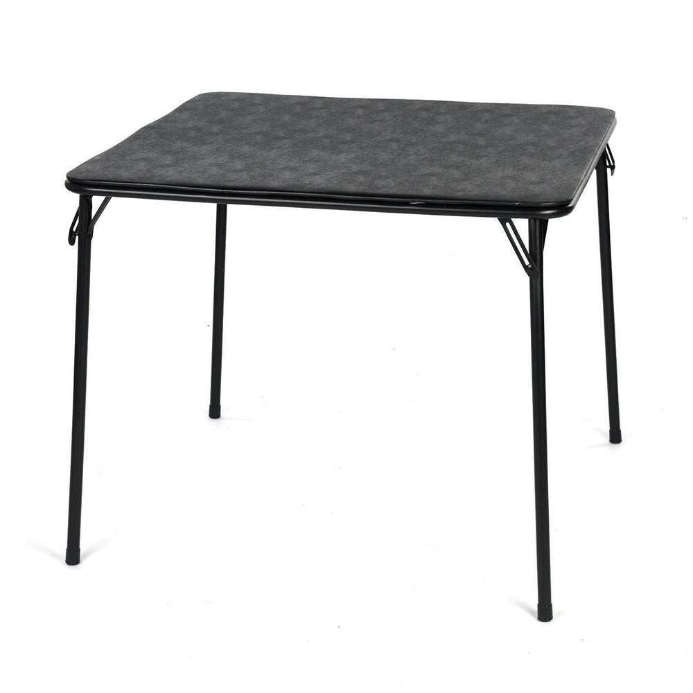 32" Black Wood Heavy Duty Plastic And Iron Square Dining Table