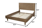 Natural Wood Full Bed Frame