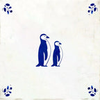 8" x 8" Blue Vinyl Arabesque Peel And Stick Removable Tiles