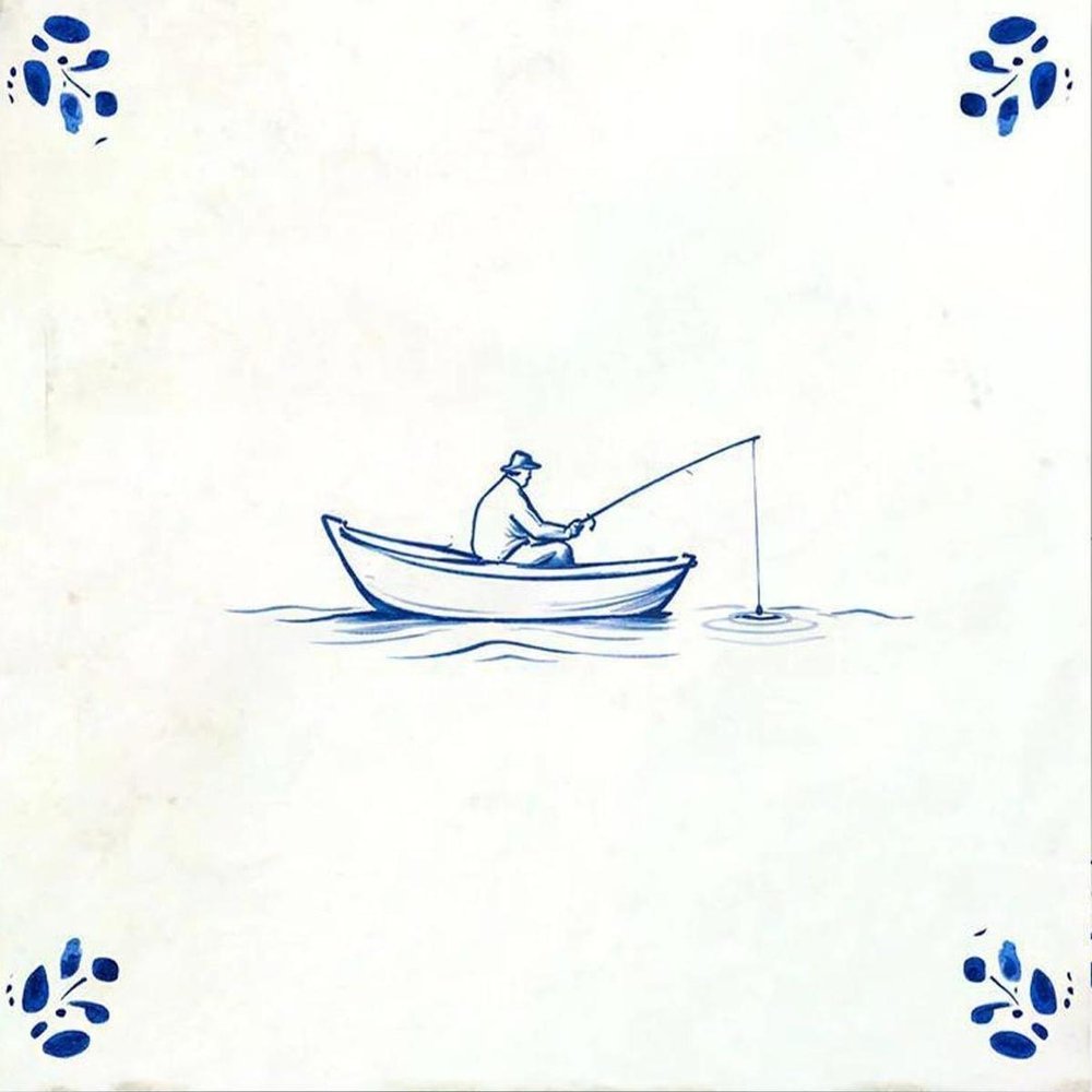 4" x 4" Blue Vinyl Arabesque Peel And Stick Removable Tiles