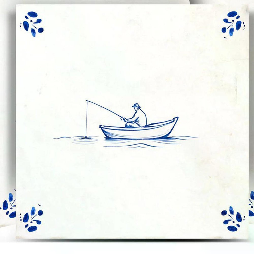 12" x 12" Blue Vinyl Arabesque Peel And Stick Removable Tiles