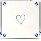 6" x 6" Blue Vinyl Arabesque Peel And Stick Removable Tiles