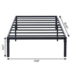 Black Steel Twin Bed Frame