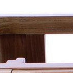 36" Light Brown Solid Wood Freestanding Single Door Bathroom Vanity And Five Drawers