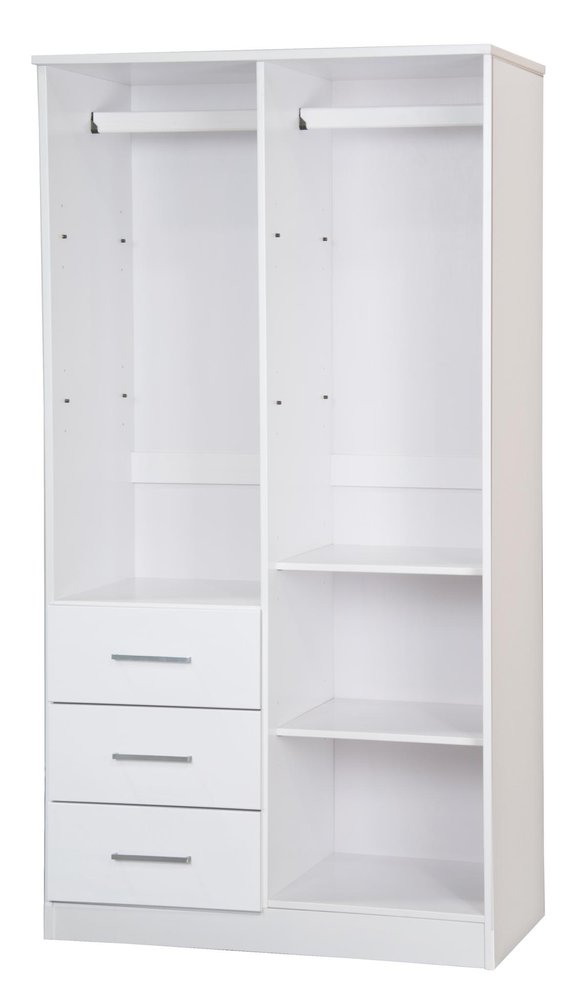 72" Coffee Solid Wood Mirrored Two Door Three Drawer Combo Dresser