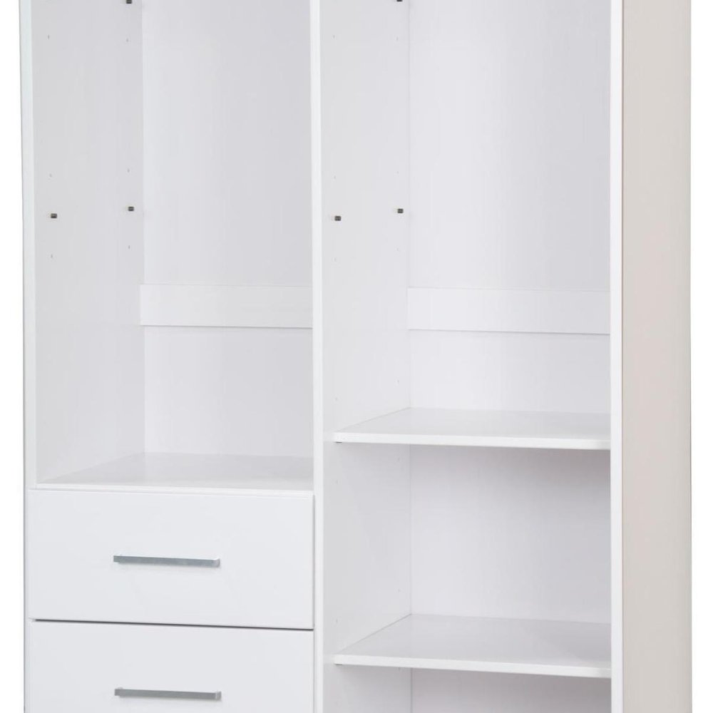 72" Coffee Solid Wood Mirrored Two Door Three Drawer Combo Dresser