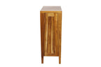 12" Light Brown Solid Wood Freestanding Single Door Bathroom Vanity