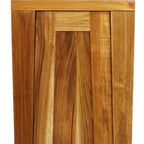 12" Light Brown Solid Wood Freestanding Single Door Bathroom Vanity