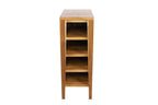 12" Light Brown Solid Wood Freestanding Bathroom Vanity