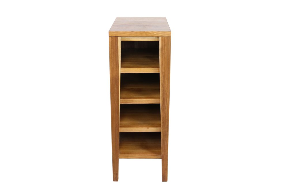 12" Light Brown Solid Wood Freestanding Bathroom Vanity