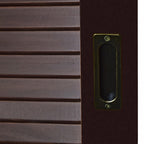 72" Dark Brown Solid Wood Three Door Combo Dresser