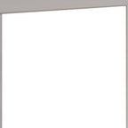 72" White Solid Wood Mirrored Two Door Combo Dresser