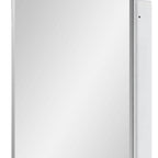 16" White Plastic Floating Single Door Bathroom Vanity And Medicine Cabinet With Mirror