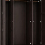 72" White Solid Wood Four Door Combo Dresser