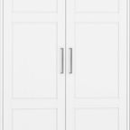 72" White Solid Wood Six Door Combo Dresser