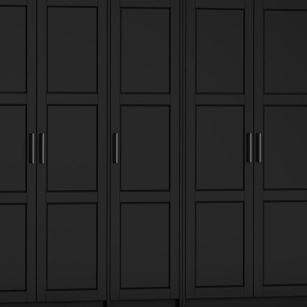 72" White Solid Wood Six Door Combo Dresser
