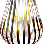 9" Brown Novelty USB Desk Lamp With Cage Shade